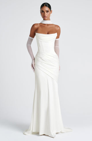 Kensington Maxi Dress - Ivory - Napalia
