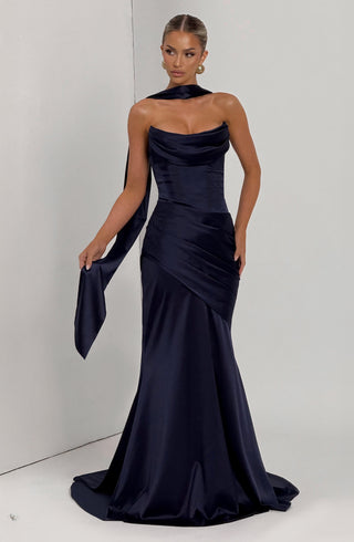 Kensington Maxi Dress - Navy - Napalia