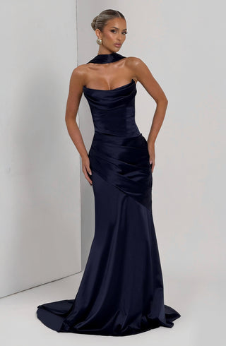 Kensington Maxi Dress - Navy - Napalia