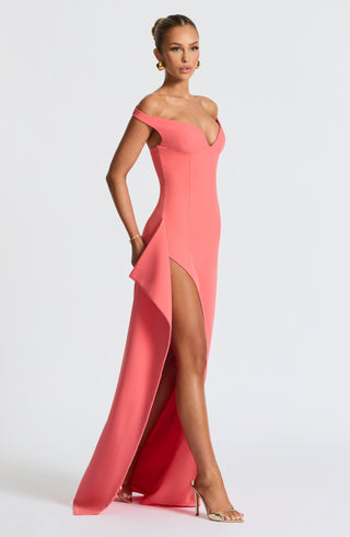 Khalesia Maxi Dress - Coral Pink - Napalia