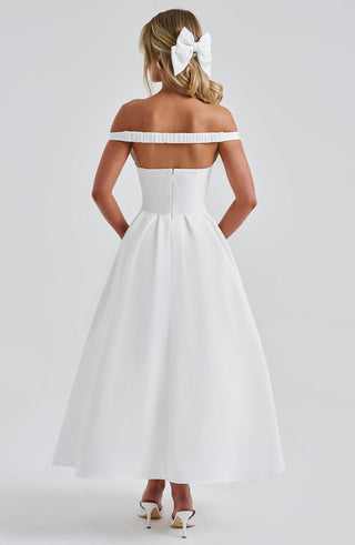 Lanetta Midi Dress - Ivory - Napalia