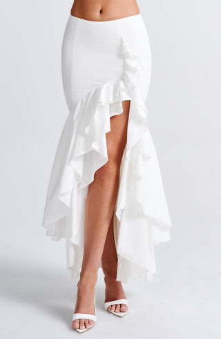 Lavinia Maxi Skirt - Ivory - Napalia