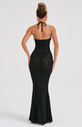 Leilina Maxi Dress - Black - Napalia