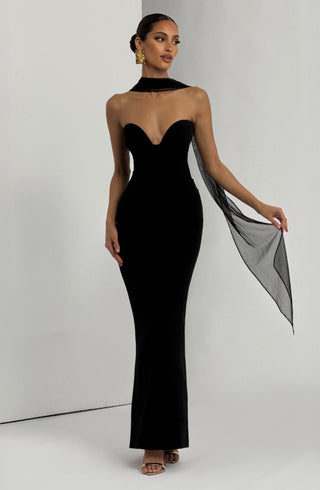 Lindsey Maxi Dress - Black - Napalia