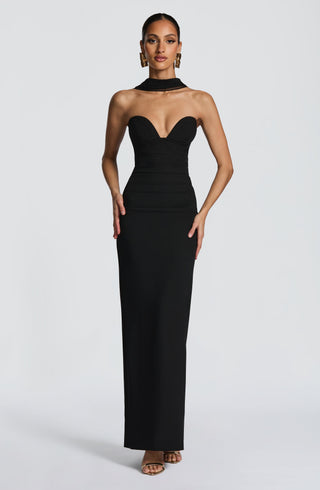 Lindsey Maxi Dress - Black - Napalia