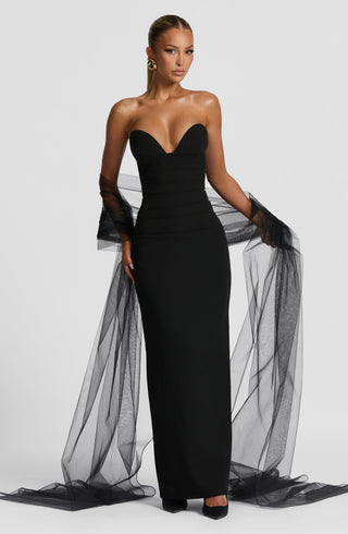 Lindsey Maxi Dress - Black - Napalia