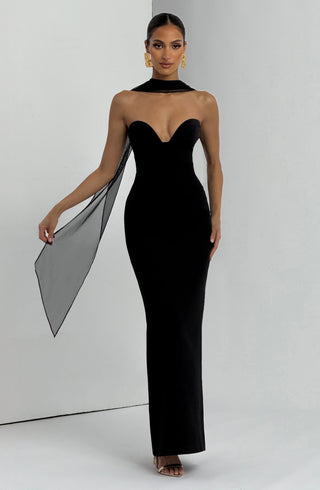 Lindsey Maxi Dress - Black - Napalia