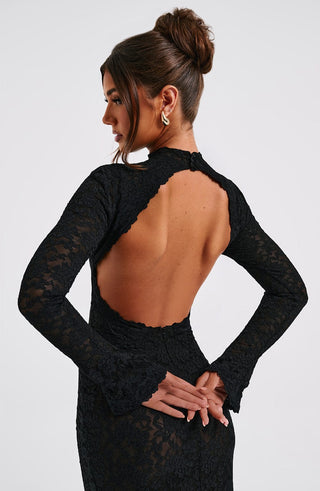 Lourdes Maxi Dress - Black - Napalia