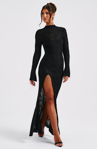 Lourdes Maxi Dress - Black - Napalia
