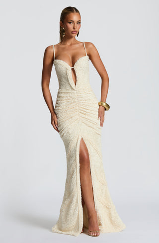 Lysandra Maxi Dress - Ivory - Napalia