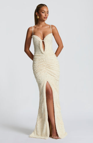 Lysandra Maxi Dress - Ivory - Napalia