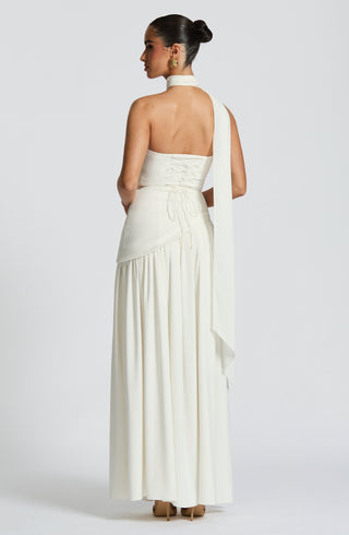 Maliyah Maxi Dress - Ivory - Napalia