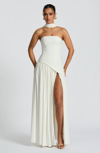 Maliyah Maxi Dress - Ivory - Napalia