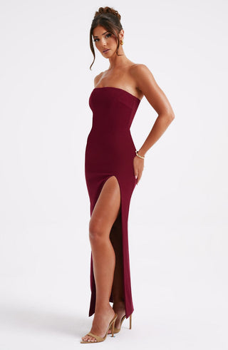 Marcia Maxi Dress - Burgundy - Napalia