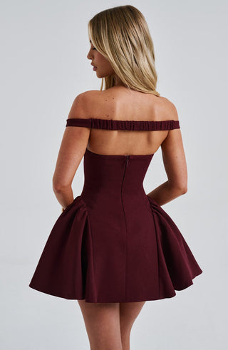 Marla Mini Dress - Cherry Lacquer - Napalia