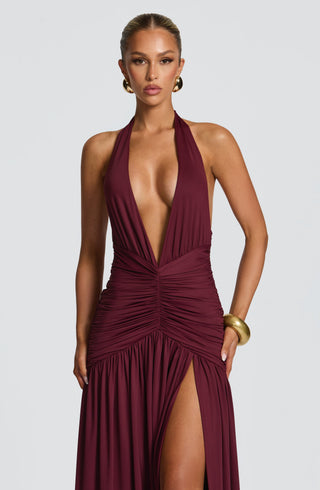 Melania Maxi Dress - Cherry Lacquer - Napalia