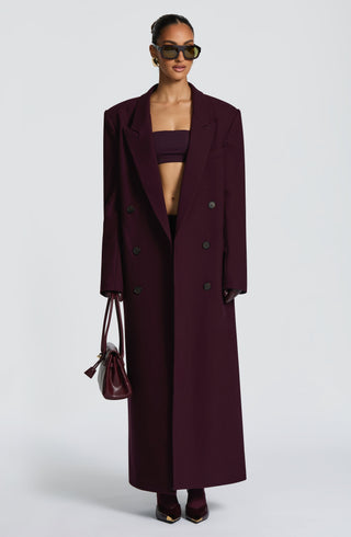 Michelle Coat - Plum - Napalia