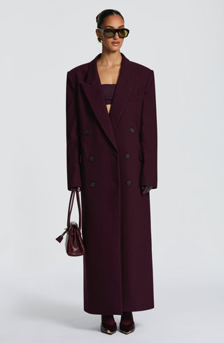 Michelle Coat - Plum - Napalia