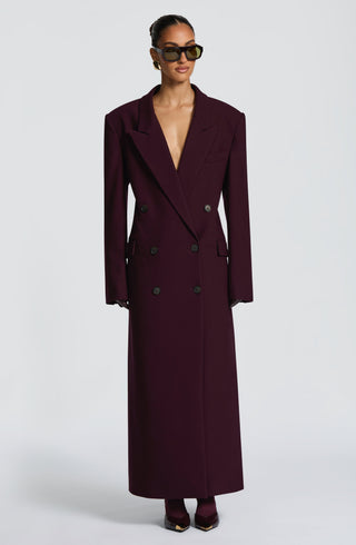 Michelle Coat - Plum - Napalia