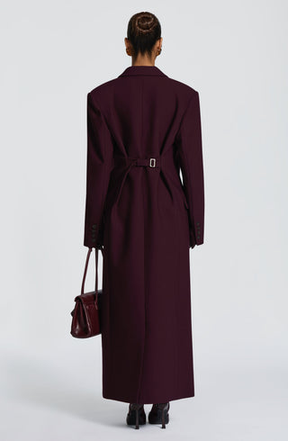 Michelle Coat - Plum - Napalia