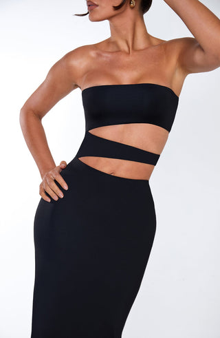 Milia Maxi Dress - Black - Napalia