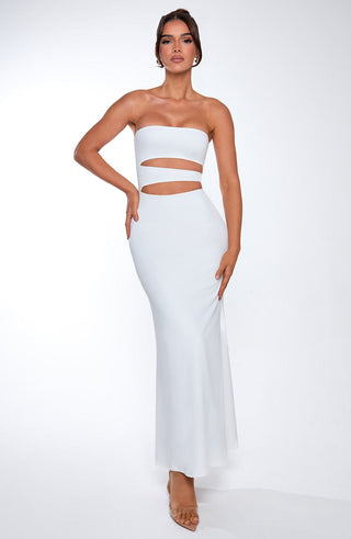 Milia Maxi Dress - White - Napalia
