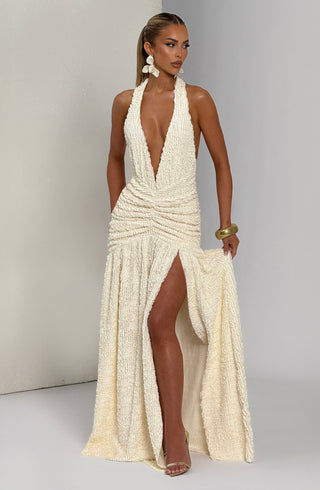 Minerva Maxi Dress - Ivory - Napalia