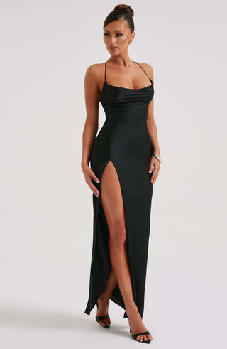 Misha Maxi Dress - Black - Napalia
