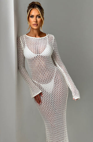 Moana Maxi Dress - White - Napalia