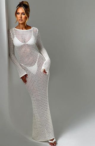 Moana Maxi Dress - White - Napalia