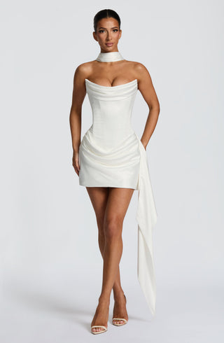 Mona Mini Dress - Ivory - Napalia