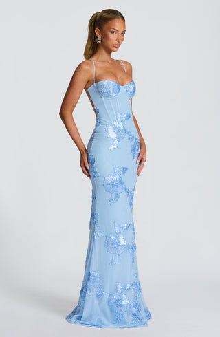 Nefertiti Maxi Dress - Glacier Blue - Napalia