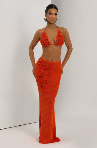 Nerida Maxi Skirt - Orange - Napalia