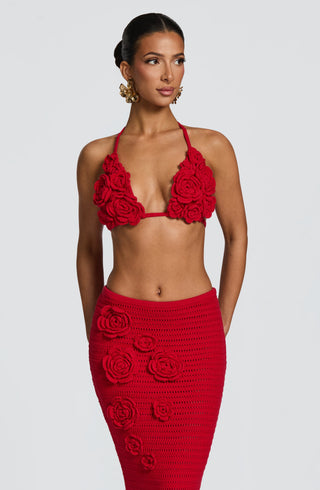 Nerida Maxi Skirt - Red - Napalia