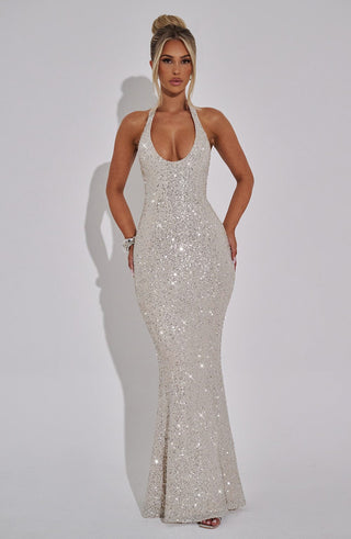 Odette Maxi Dress - Champagne - Napalia