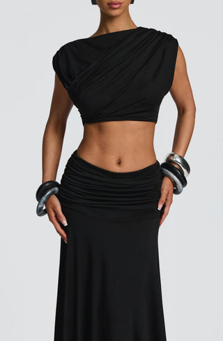 Paige Maxi Skirt - Black - Napalia