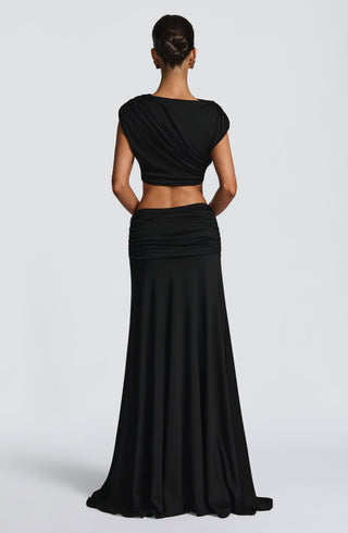 Paige Maxi Skirt - Black - Napalia