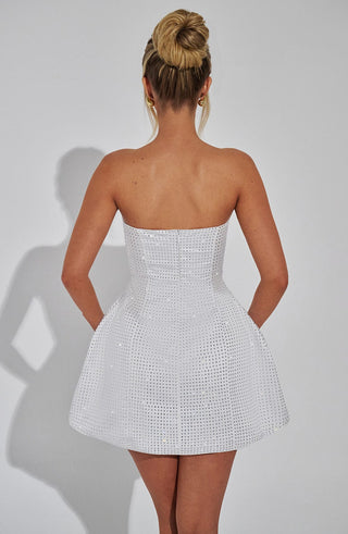 Paloma Mini Dress - Ivory - Napalia