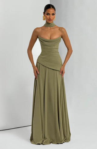 Patricia Maxi Dress - Sage - Napalia