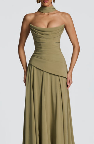 Patricia Maxi Dress - Sage - Napalia