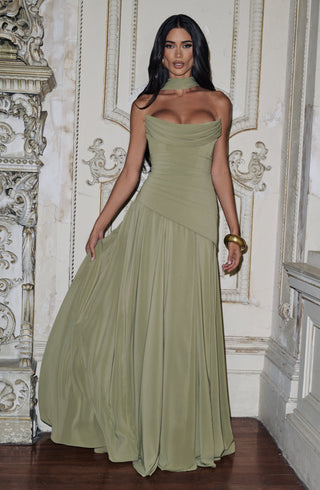 Patricia Maxi Dress - Sage - Napalia