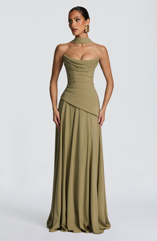 Patricia Maxi Dress - Sage - Napalia