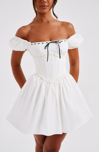 Penelope Mini Dress - Black/White - Napalia