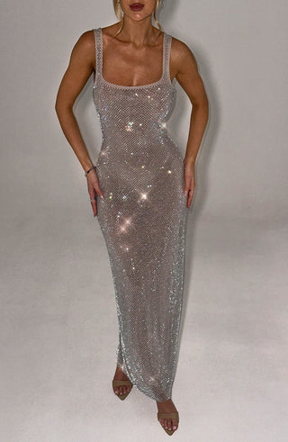 Petra Maxi Dress - Silver - Napalia