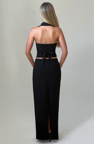 Piper Maxi Skirt - Black - Napalia