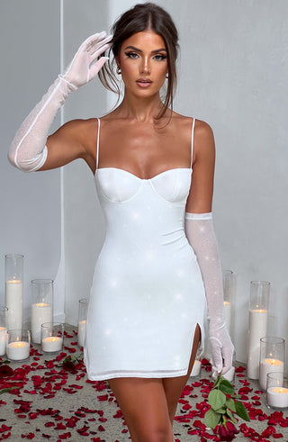 Pixie Glove - Ivory Sparkle - Napalia