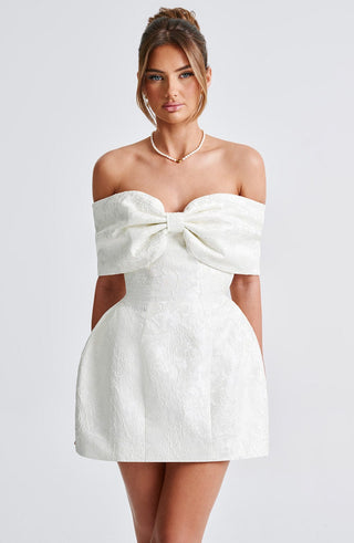 Raquel Mini Dress - Ivory - Napalia