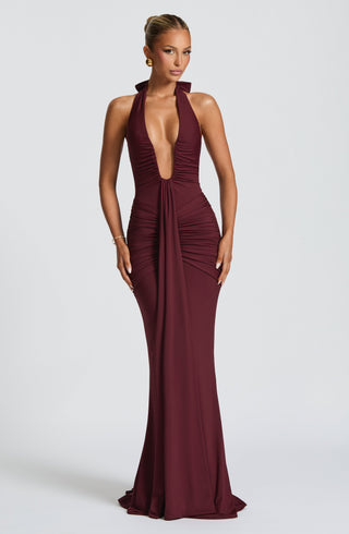 Rosetta Maxi Dress - Cherry Lacquer - Napalia
