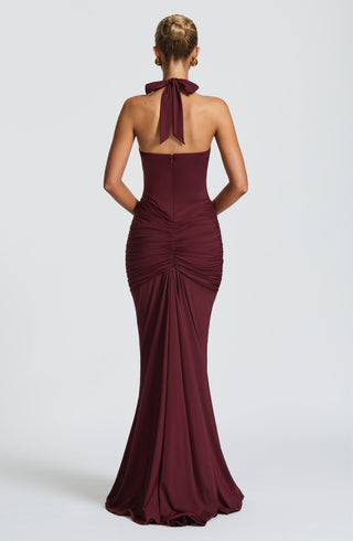 Rosetta Maxi Dress - Cherry Lacquer - Napalia