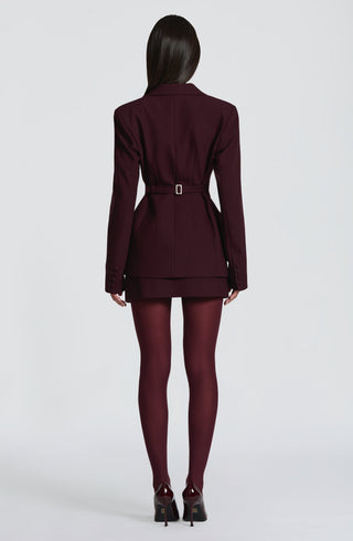 Rowena Blazer - Plum - Napalia